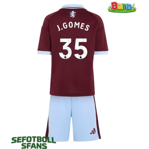 Aston Villa Joao Gomes #35 Hemmaställ Barn 2026-27 Kortärmad (+ Korta byxor)